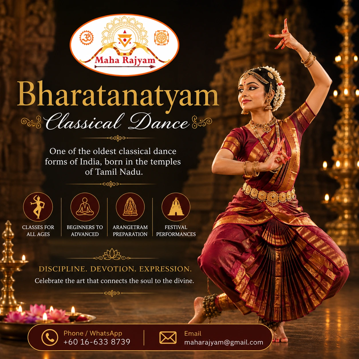 Bharatanatyam classical dance class